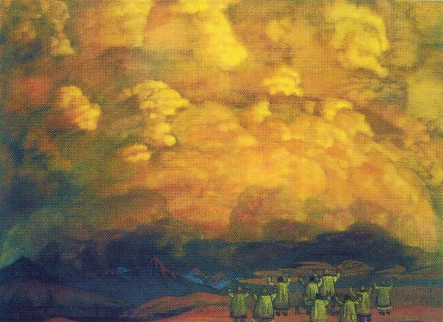 Н.К. Рерих. Веления неба (фрагмент). 1915 г.