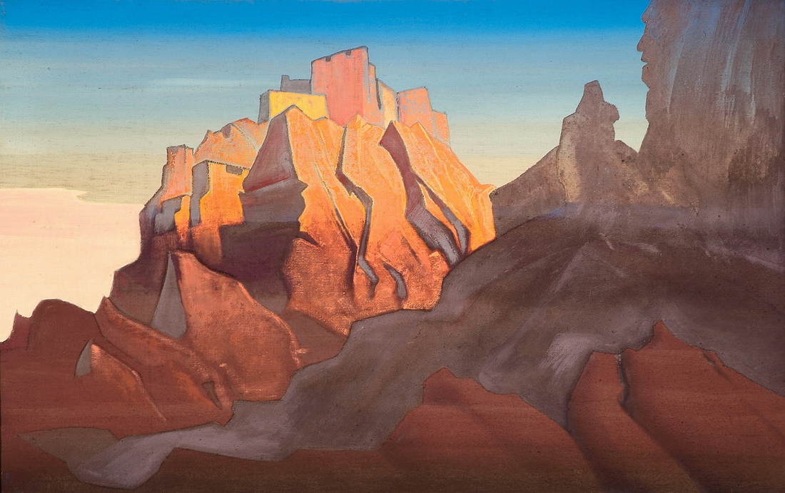 Н.К. Рерих. Твердыня Тибета (Басго). 1932 г.