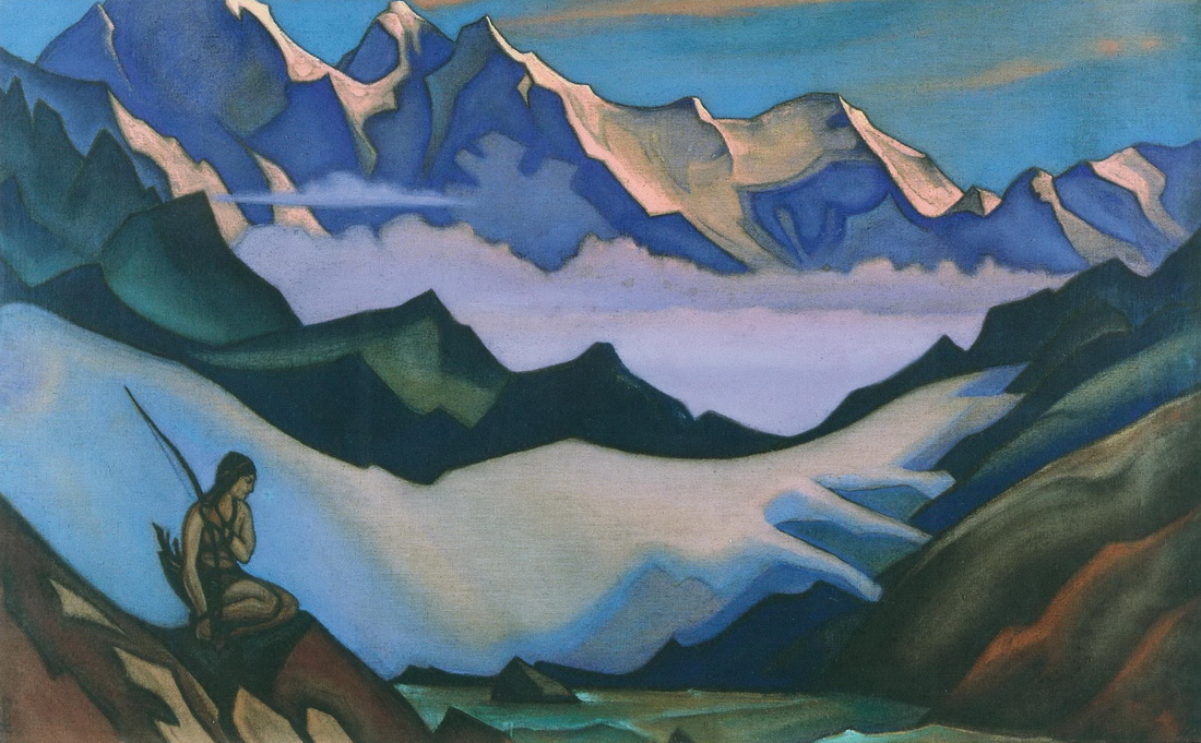 Н.К. Рерих. Дева снегов (Снежная дева). 1947 г.