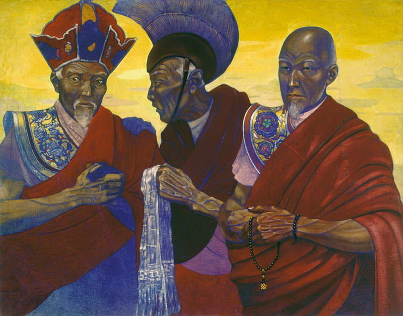 С.Н. Рерих. Тибетские ламы. 1920-1930-е гг.