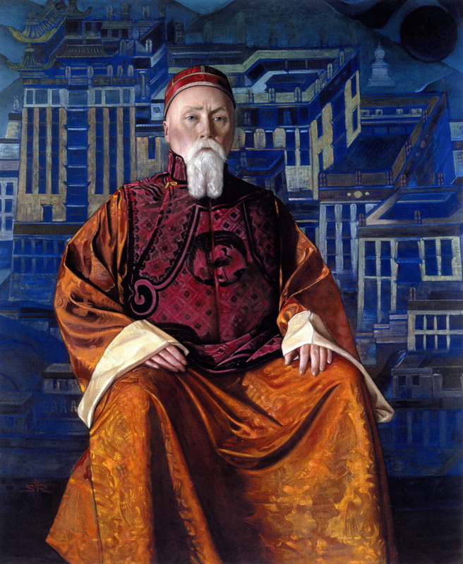 С.Н. Рерих. Портрет Н.К. Рериха в тибетском одеянии.
